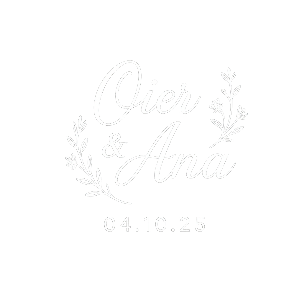 Ana & Oier Wedding Logo